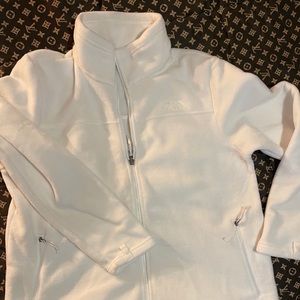 White north face jackets